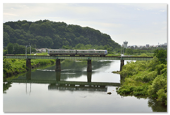 ＜渡良瀬川鉄橋（富士山下－丸山下間）　2013年6月＞